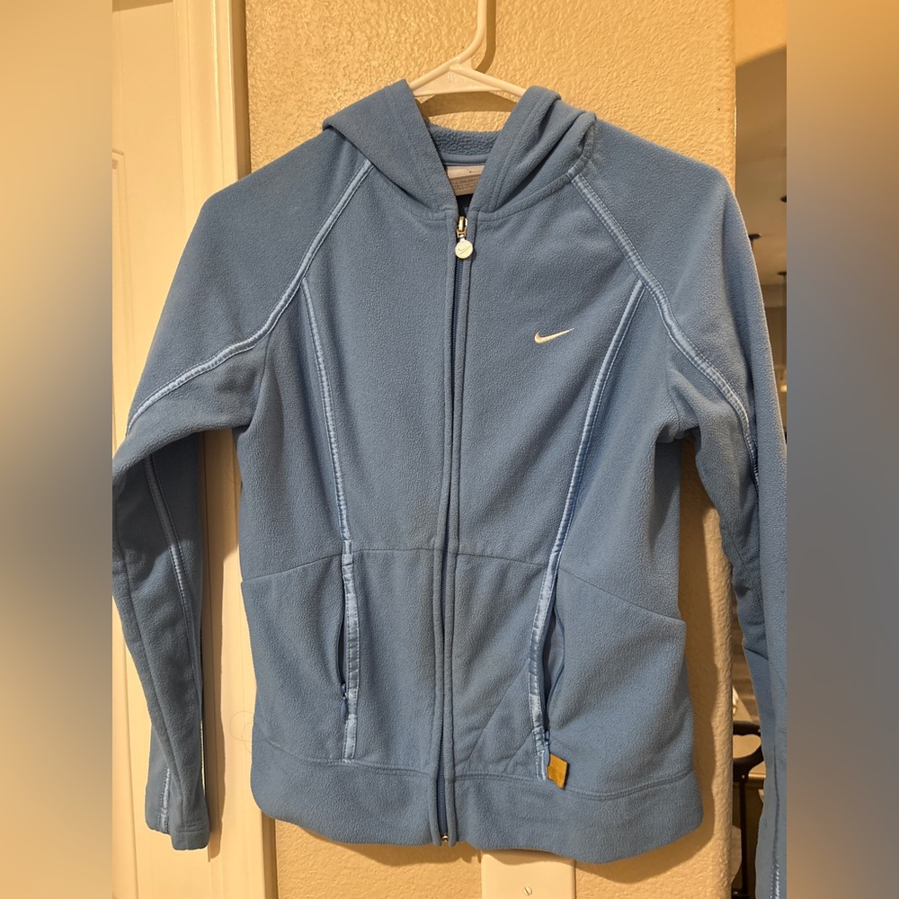 Nike Light Blue Fleece Hoodie